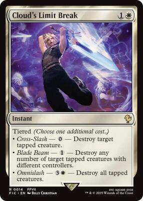 Cloud's Limit Break (Surge Foil) card from Commander: FINAL FANTASY