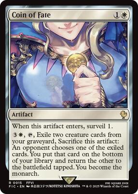 Coin of Fate (Surge Foil) card from Commander: FINAL FANTASY