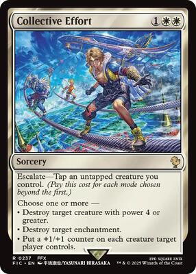 Collective Effort (Surge Foil) card from Commander: FINAL FANTASY