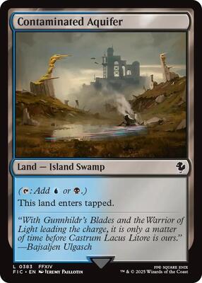 Contaminated Aquifer (Surge Foil) card from Commander: FINAL FANTASY