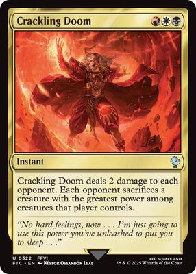 Crackling Doom (Surge Foil) card from Commander: FINAL FANTASY