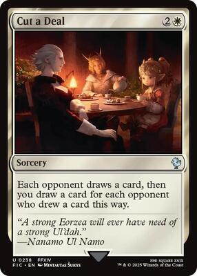 Cut a Deal (Surge Foil) card from Commander: FINAL FANTASY