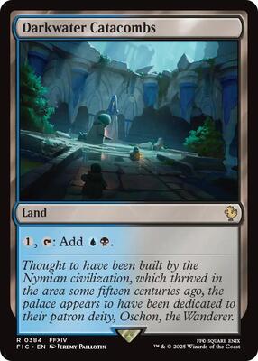 Darkwater Catacombs (Surge Foil) card from Commander: FINAL FANTASY
