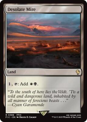 Desolate Mire (Surge Foil) card from Commander: FINAL FANTASY