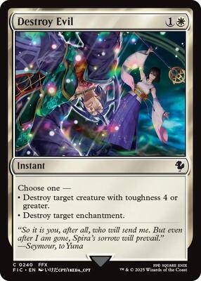 Destroy Evil (Surge Foil) card from Commander: FINAL FANTASY