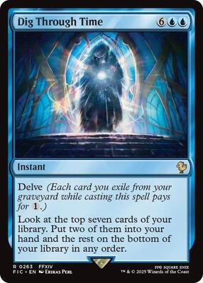 Dig Through Time (Surge Foil) card from Commander: FINAL FANTASY