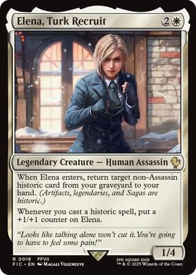 Elena, Turk Recruit (Surge Foil) card from Commander: FINAL FANTASY