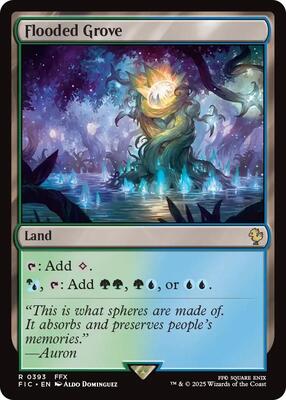 Flooded Grove (Surge Foil) card from Commander: FINAL FANTASY