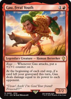 Gau, Feral Youth (Surge Foil) card from Commander: FINAL FANTASY