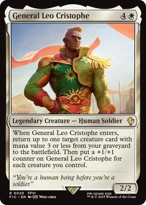 General Leo Cristophe (Surge Foil) card from Commander: FINAL FANTASY