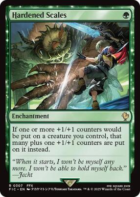 Hardened Scales (Surge Foil) card from Commander: FINAL FANTASY