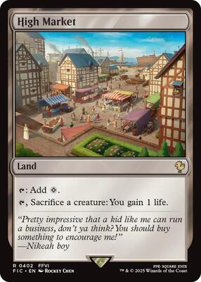 High Market (Surge Foil) card from Commander: FINAL FANTASY