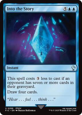 Into the Story (Surge Foil) card from Commander: FINAL FANTASY