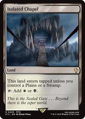 Isolated Chapel (Surge Foil) card from Commander: FINAL FANTASY