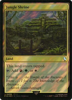 Jungle Shrine (Surge Foil) card from Commander: FINAL FANTASY