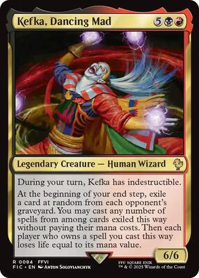 Kefka, Dancing Mad (Surge Foil) card from Commander: FINAL FANTASY