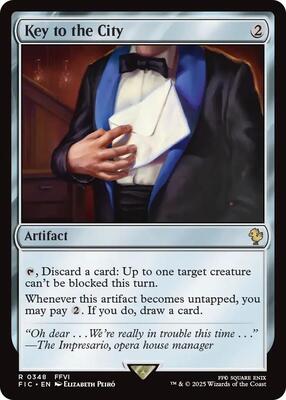 Key to the City (Surge Foil) card from Commander: FINAL FANTASY