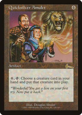 Quicksilver Amulet card from Urza's Legacy