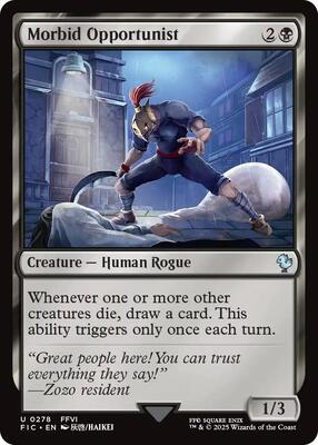 Morbid Opportunist (Surge Foil) card from Commander: FINAL FANTASY