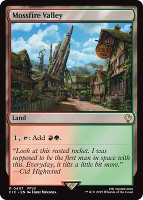 Mossfire Valley (Surge Foil) card from Commander: FINAL FANTASY