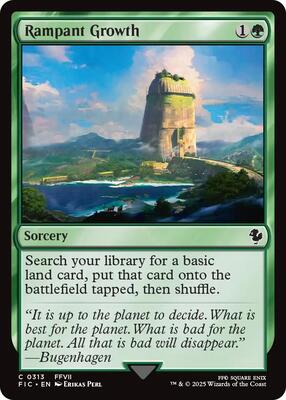 Rampant Growth (Surge Foil) card from Commander: FINAL FANTASY