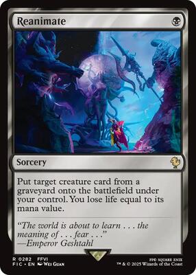 Reanimate (Surge Foil) card from Commander: FINAL FANTASY