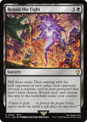 Rejoin the Fight (Surge Foil) card from Commander: FINAL FANTASY