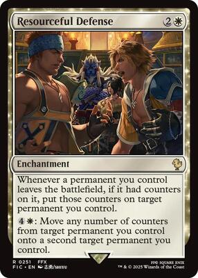 Resourceful Defense (Surge Foil) card from Commander: FINAL FANTASY