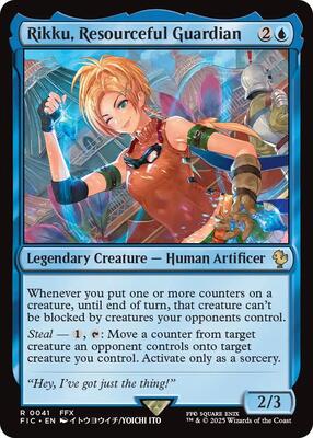 Rikku, Resourceful Guardian (Surge Foil) card from Commander: FINAL FANTASY