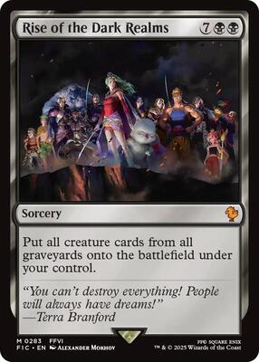 Rise of the Dark Realms (Surge Foil) card from Commander: FINAL FANTASY