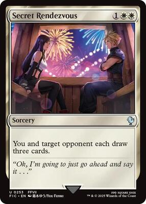 Secret Rendezvous (0253) (Surge Foil) card from Commander: FINAL FANTASY