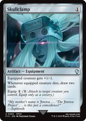 Skullclamp (Surge Foil) card from Commander: FINAL FANTASY