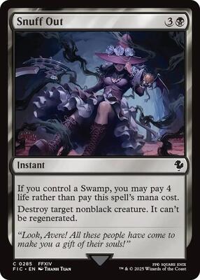 Snuff Out (Surge Foil) card from Commander: FINAL FANTASY