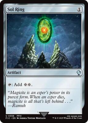 Sol Ring (0356) (Surge Foil) card from Commander: FINAL FANTASY