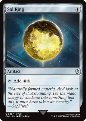Sol Ring (0357) (Surge Foil) card from Commander: FINAL FANTASY