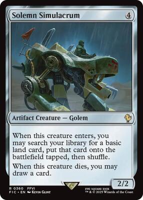 Solemn Simulacrum (Surge Foil) card from Commander: FINAL FANTASY