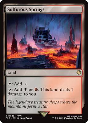 Sulfurous Springs (Surge Foil) card from Commander: FINAL FANTASY