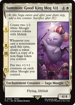 Summon: Good King Mog XII (Surge Foil) card from Commander: FINAL FANTASY
