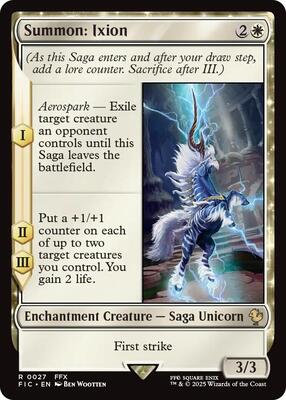 Summon: Ixion (Surge Foil) card from Commander: FINAL FANTASY