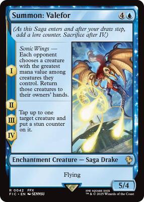 Summon: Valefor (Surge Foil) card from Commander: FINAL FANTASY