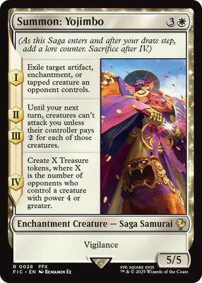 Summon: Yojimbo (Surge Foil) card from Commander: FINAL FANTASY