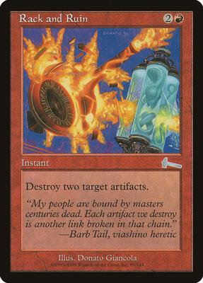 Rack and Ruin card from Urza's Legacy