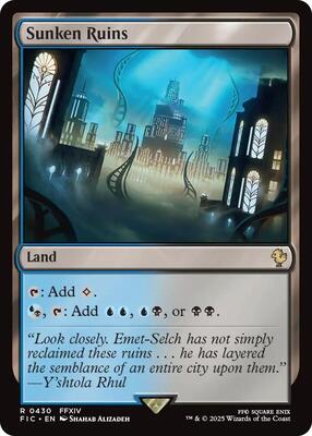 Sunken Ruins (Surge Foil) card from Commander: FINAL FANTASY