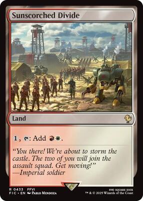 Sunscorched Divide (Surge Foil) card from Commander: FINAL FANTASY