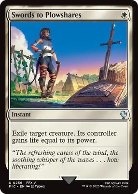 Swords to Plowshares (Surge Foil) card from Commander: FINAL FANTASY