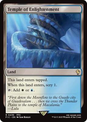 Temple of Enlightenment (Surge Foil) card from Commander: FINAL FANTASY