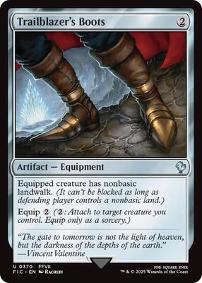 Trailblazer's Boots (Surge Foil) card from Commander: FINAL FANTASY