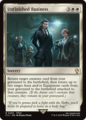 Unfinished Business (Surge Foil) card from Commander: FINAL FANTASY