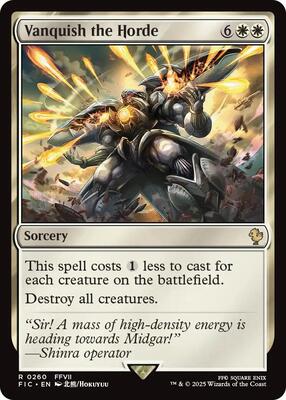 Vanquish the Horde (Surge Foil) card from Commander: FINAL FANTASY