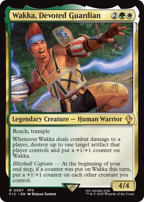 Wakka, Devoted Guardian (Surge Foil) card from Commander: FINAL FANTASY